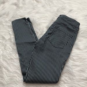 Striped High-Rise Jeans Size 1